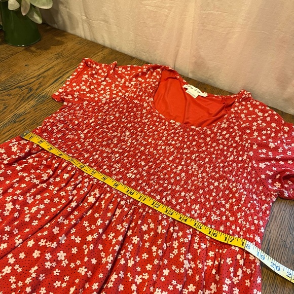IN EVERY STORY – Red Floral Dress – Size X - Picture 10 of 10